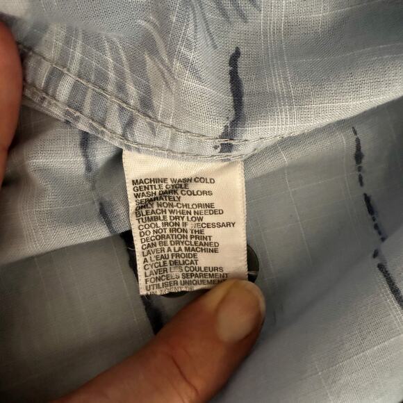 Tommy Bahama Blue Palm Hawaiian L/S Button Down Shirt LARGE NWOT - Picture 5 of 7